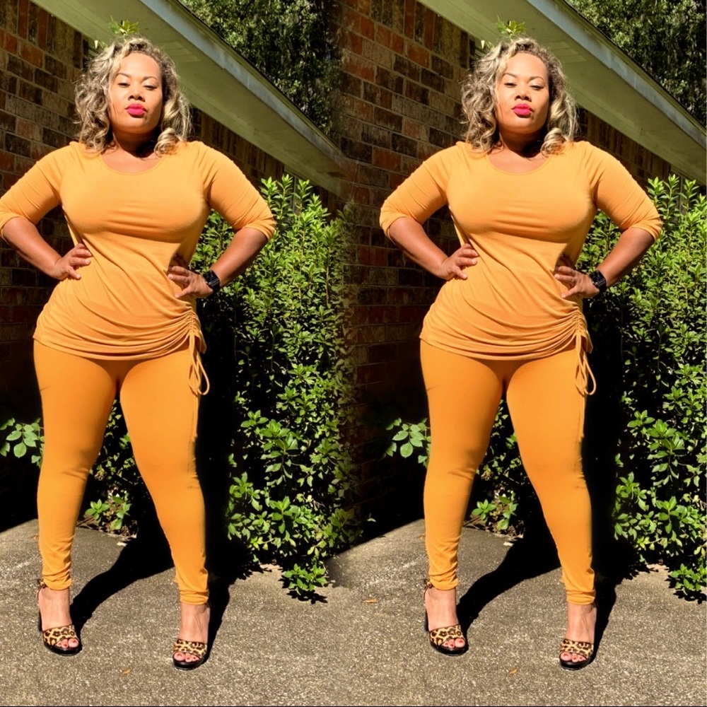 Ruched Top & Leggings